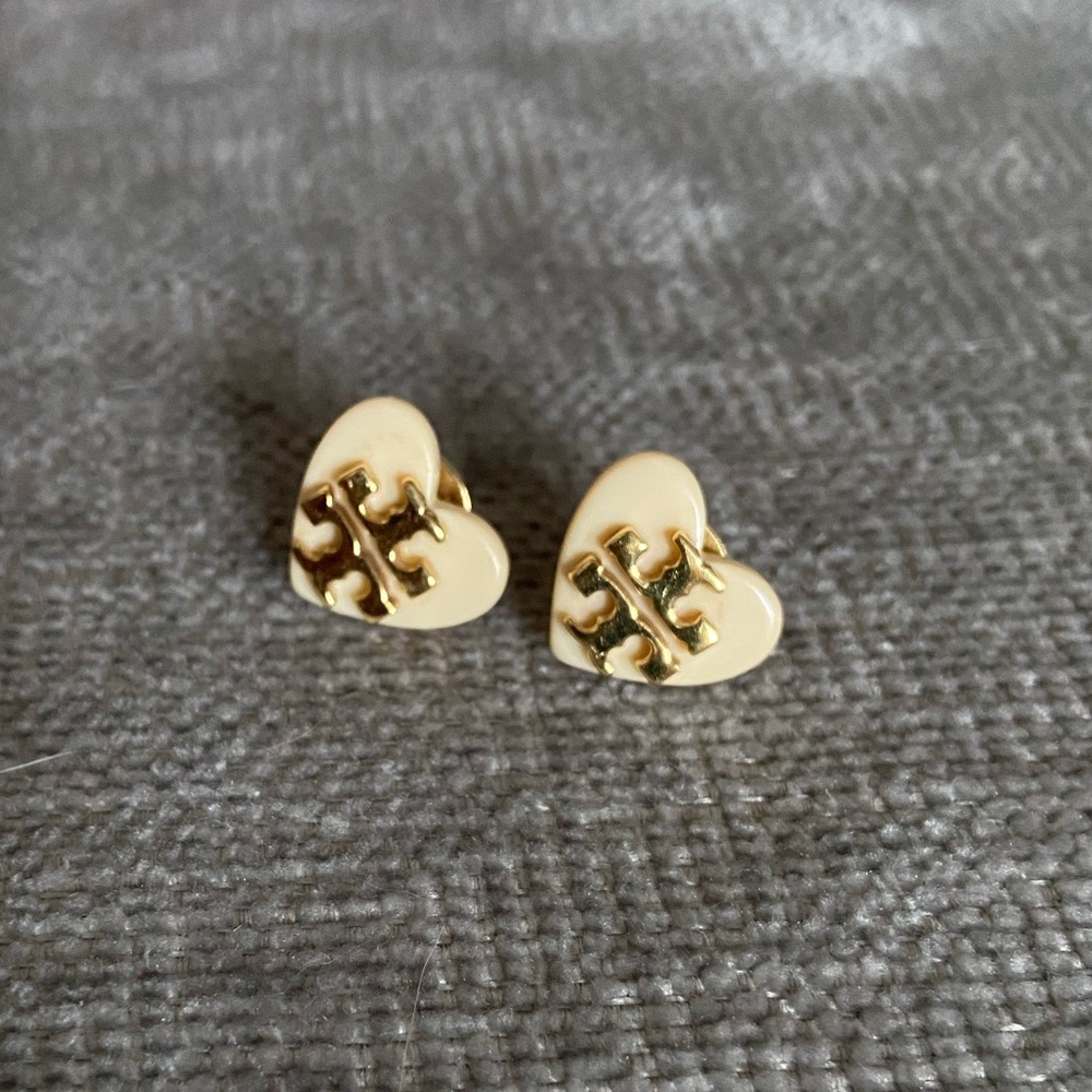 Tory Burch heart earrings